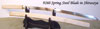 Cheness 9260 Silicon Alloy Spring Steel Katana Blade in Shirasaya (Shirasaya-9260)
