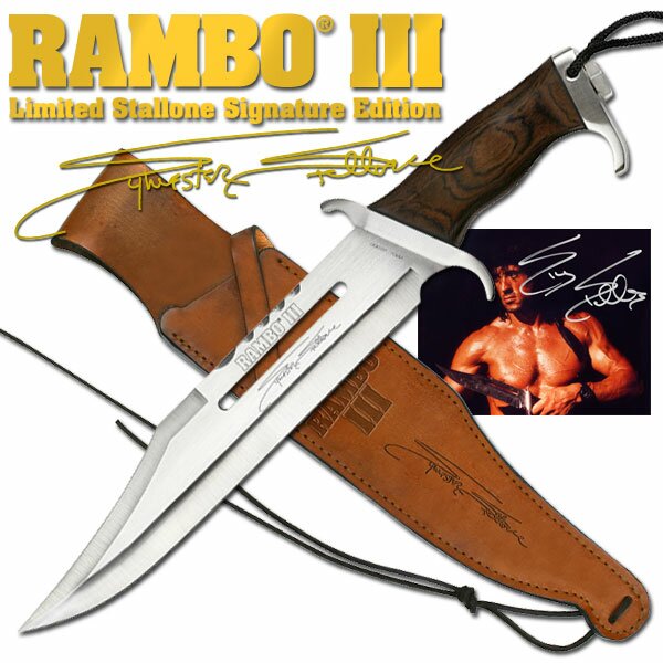 Knife Rambo III Sylvester Stallone Signature Edition Master Cutlery
