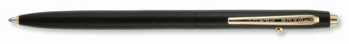 Matte Black Shuttle Pen wit Gold Trim