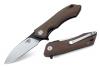 Additional photos: Bestech Knives Beluga Liner Lock Knife Brown G-10