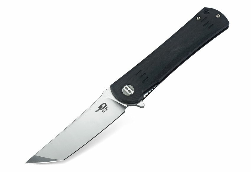 Bestech Knives Kendo Tanto Liner Lock Knife Black G-10