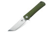 Bestech Knives Kendo Tanto Liner Lock Knife Green G-10 (BG06B-1)