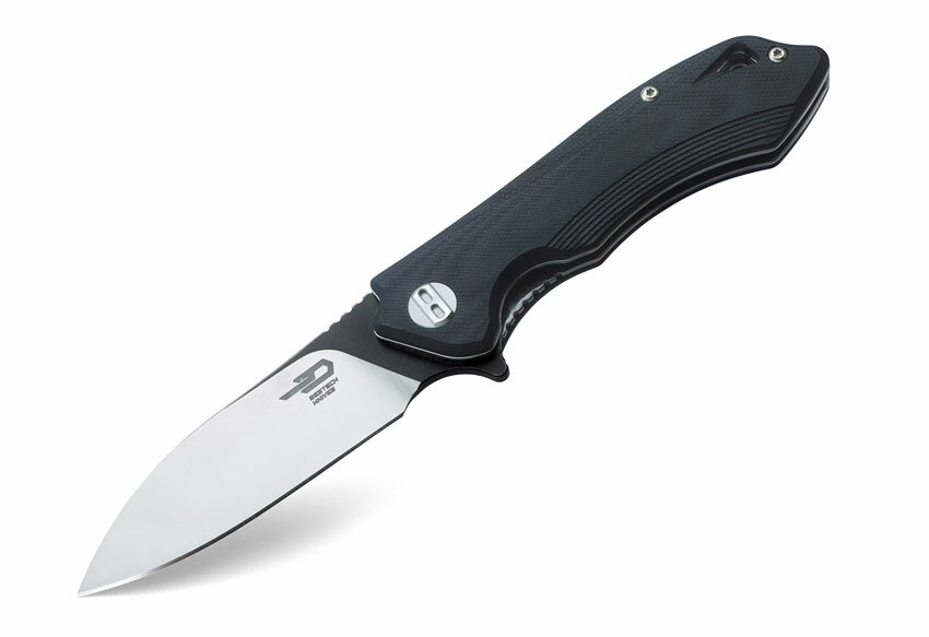 Bestech Knives Beluga Liner Lock Knife Black G-10