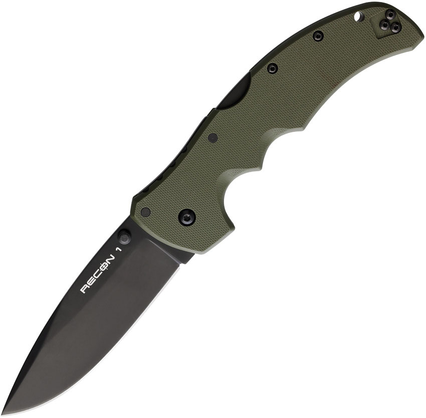 Cold Steel Recon 1 Spear Point S35VN Knife  OD Green