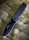 Folding Knife Emerson A-100 Black Serrated (A100)