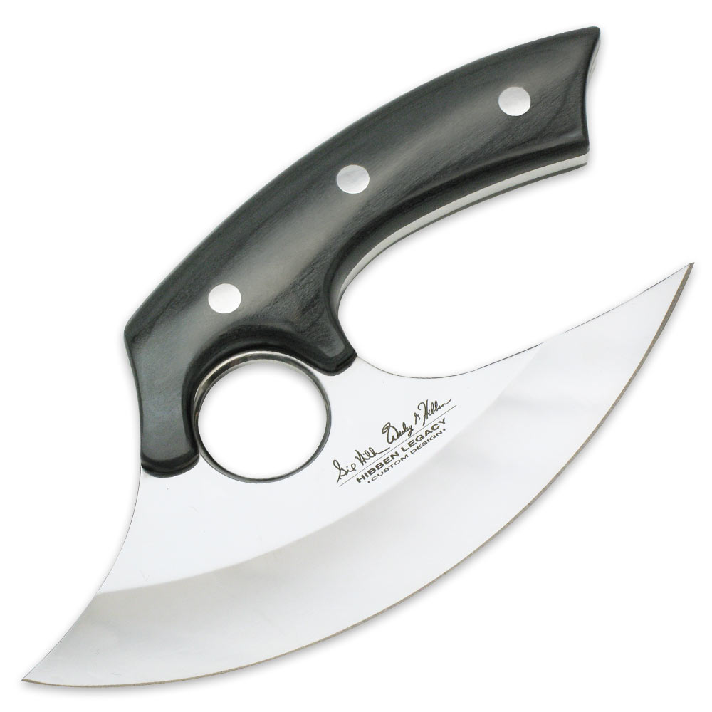 Gil Hibben Legacy Ulu Knife And Leather Sheath
