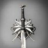 Longsword - Raven Forge Geralt of Rivia's Silver Sword - The Witcher Sword