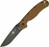 Ontario RAT-1 Black Coyote Brown Handle Folding Knife (ON8846CB)