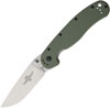 Ontario RAT-1 Satin Plain OD Green D2 Folding Knife (ON8867OD)