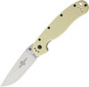 Ontario RAT-1 Satin Plain Tan D2 Folding Knife (ON8867TN)