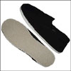 Qi Gong Slippers Black, Cotton Sole
