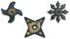 Rubber Throwing Star set of 3 (GTTE512)
