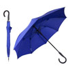 Security Umbrella with reflection for women blue