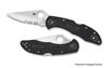 Spyderco Delica 4 FRN Combination Edge Folding Knife (C11PSBK)