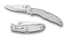 Spyderco Endura 4 Stainless Steel Combination Edge(partially serrated) Folding Knife (C10PS)