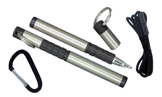 Trekker Space Pen with Carabiner and Lanyard 